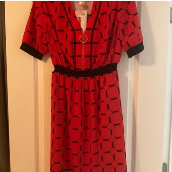 Ted Baker Valent Zip Front Detail Step Hem Dress size 1 nwt - Picture 11 of 12